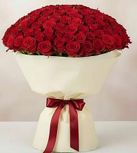 Букет 101 Красная роза Милано в Мончегорске