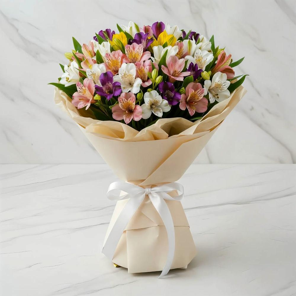 Букет цветов из: Альстромерии в Мончегорске