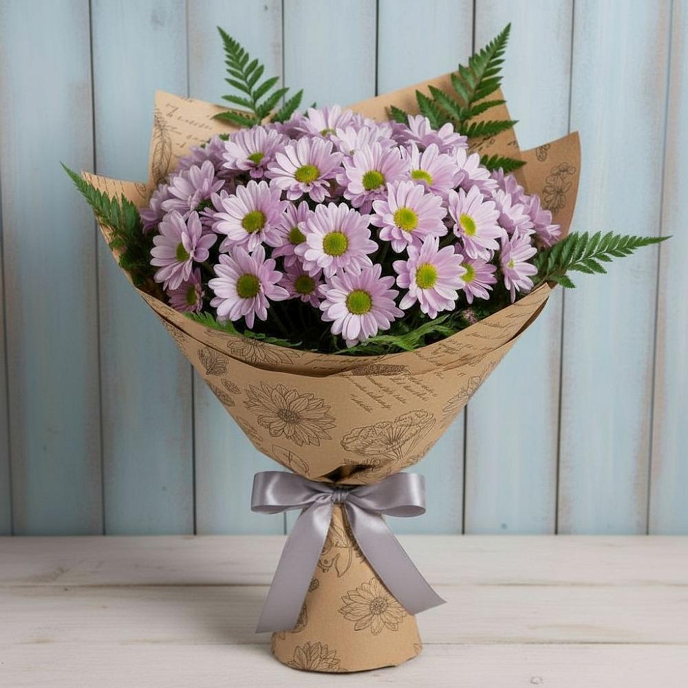 Букет цветов из: Хризантемы в Мончегорске