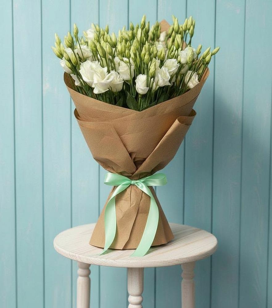 Букет цветов из: Лизиантусы в Мончегорске