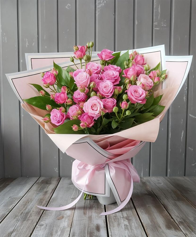 Букет Розовый кустик в Мончегорске