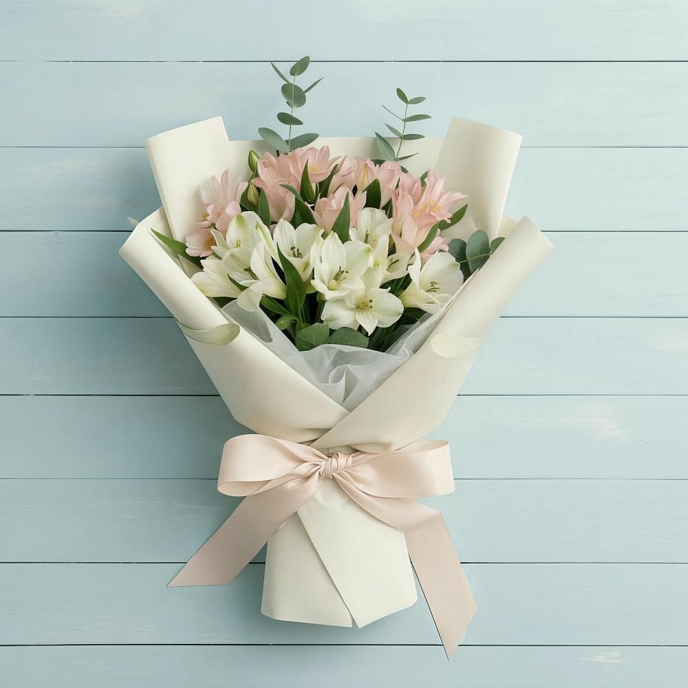 Букет цветов из: Альстромерии в Мончегорске