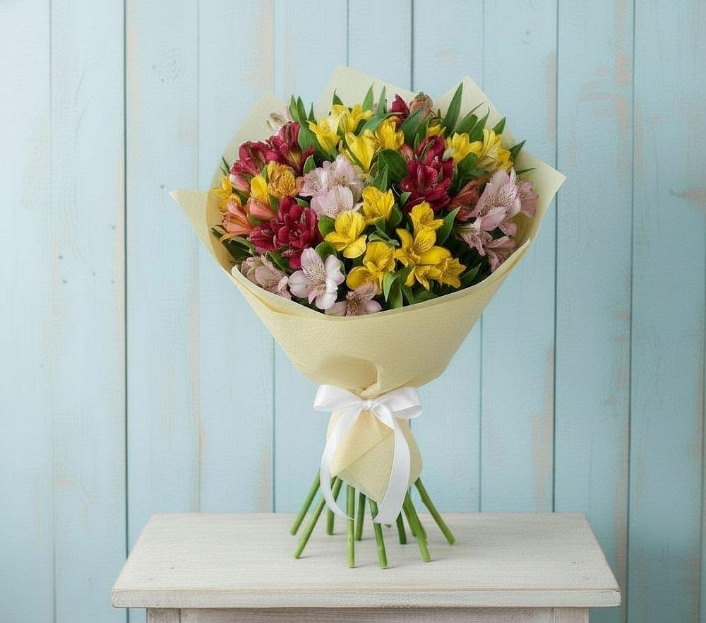Букет цветов из: Альстромерии в Мончегорске