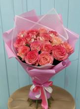 Букет 15 Розовых роз Равель #REPLACE_PRED# Мончегорске