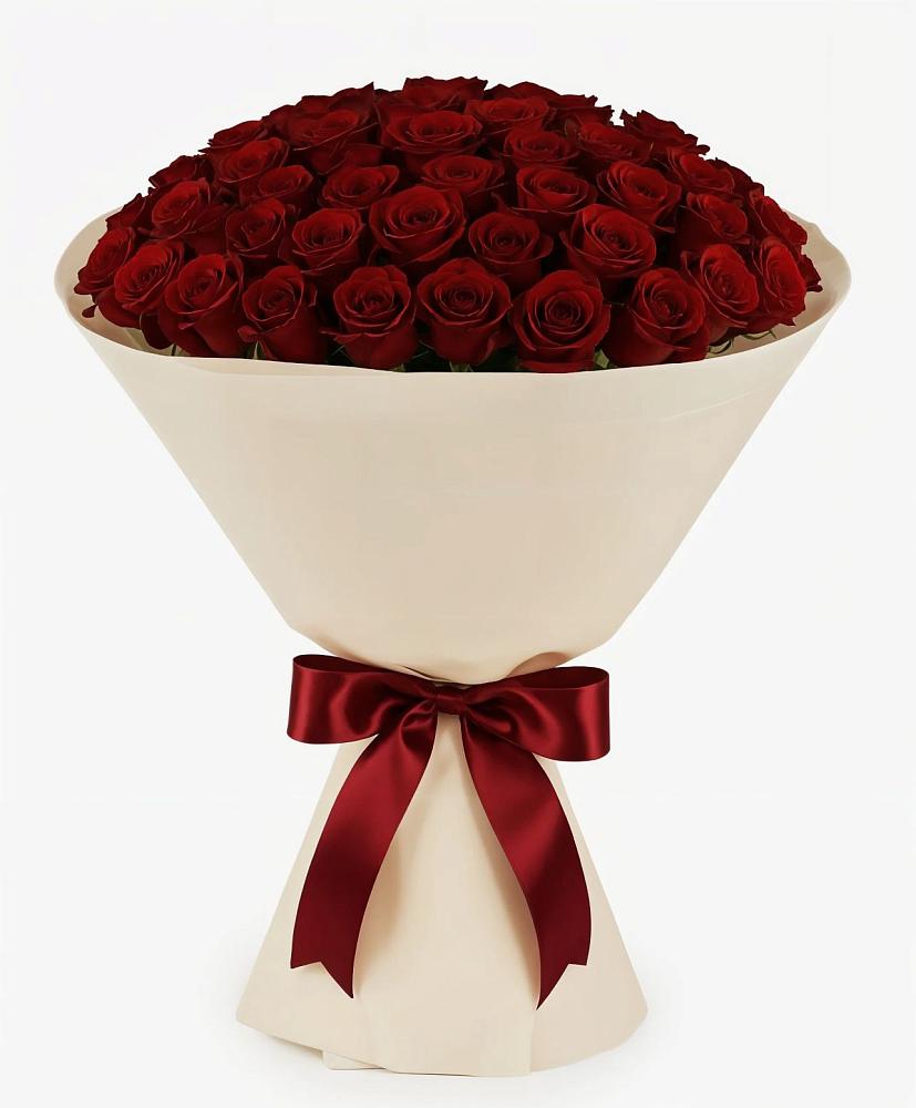 Букет 101 Бордовая роза Блэк Бакарра в Мончегорске