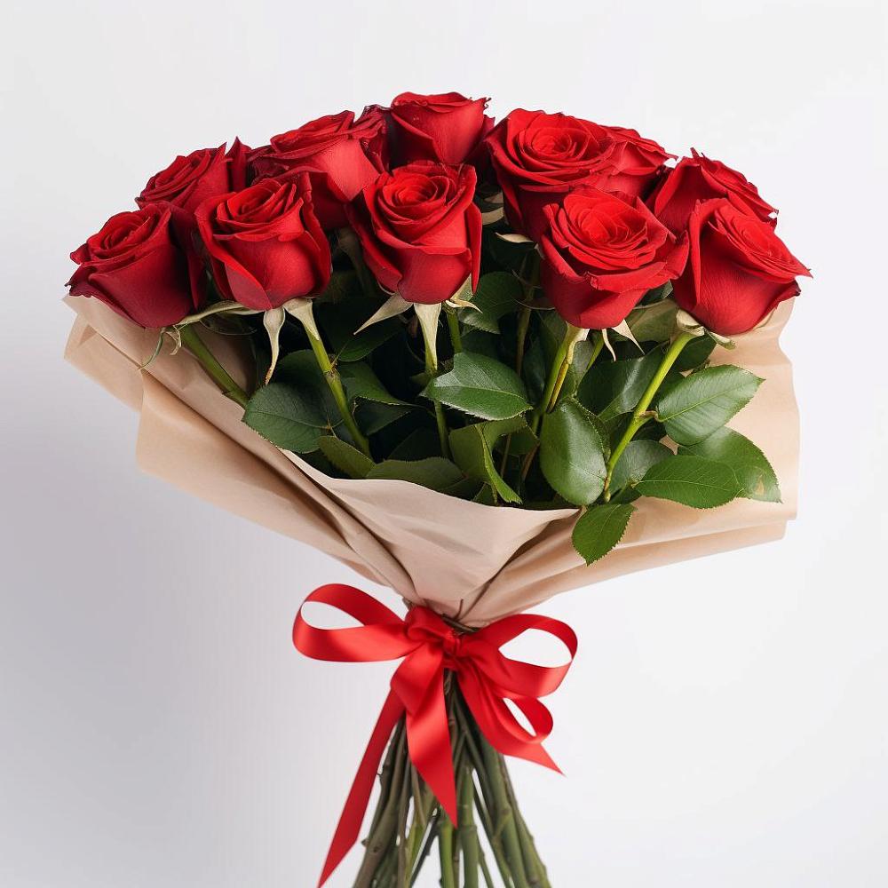 Букет 11 Красных роз Эдлесс Лав в Мончегорске