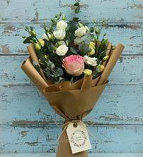 Букет цветов из:  Розы и Лизиантусы #REPLACE_PRED# Мончегорске